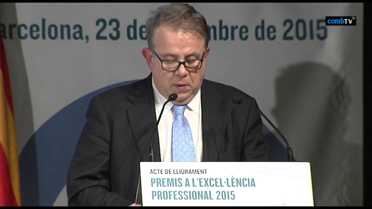 04 Excel&middot;l&egrave;ncia'15: Dr. Jaume Padr&oacute;s, president del COMB - Els Premis a l'Excel&middot;l&egrave;ncia