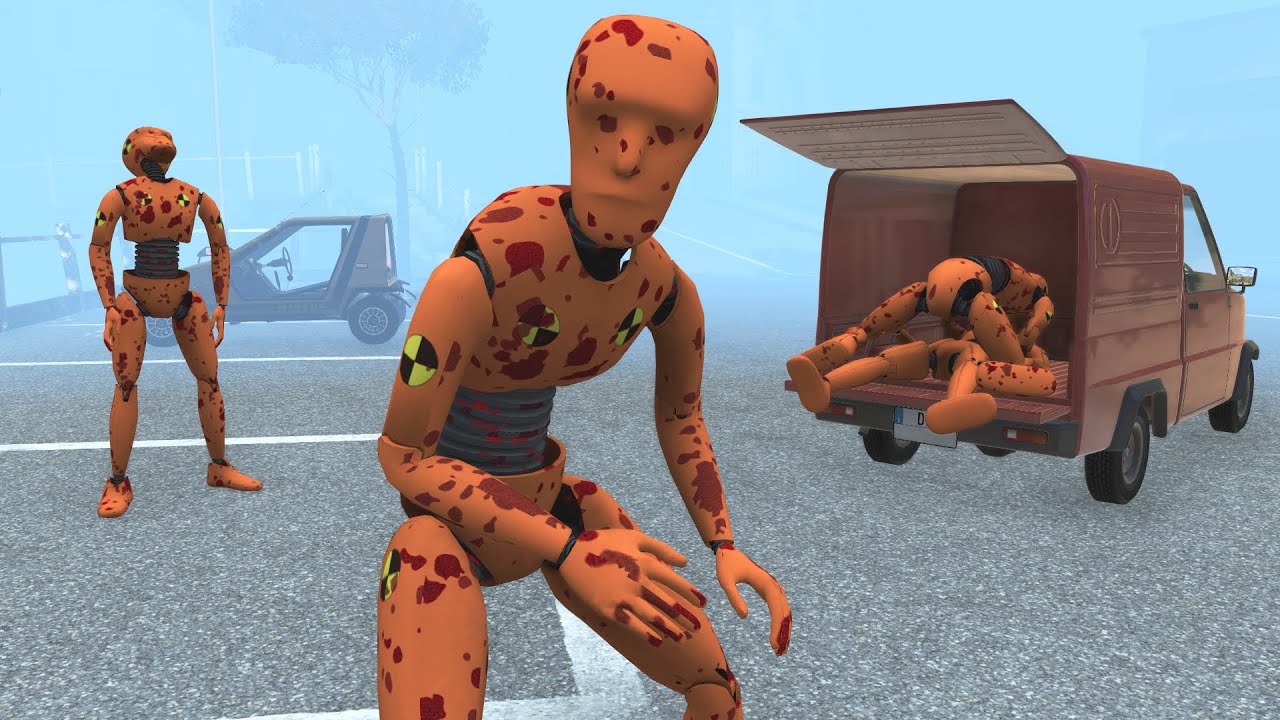 Escape from the Castle – Crash Test Zombies – BeamNG Drive | Demolition Republic
