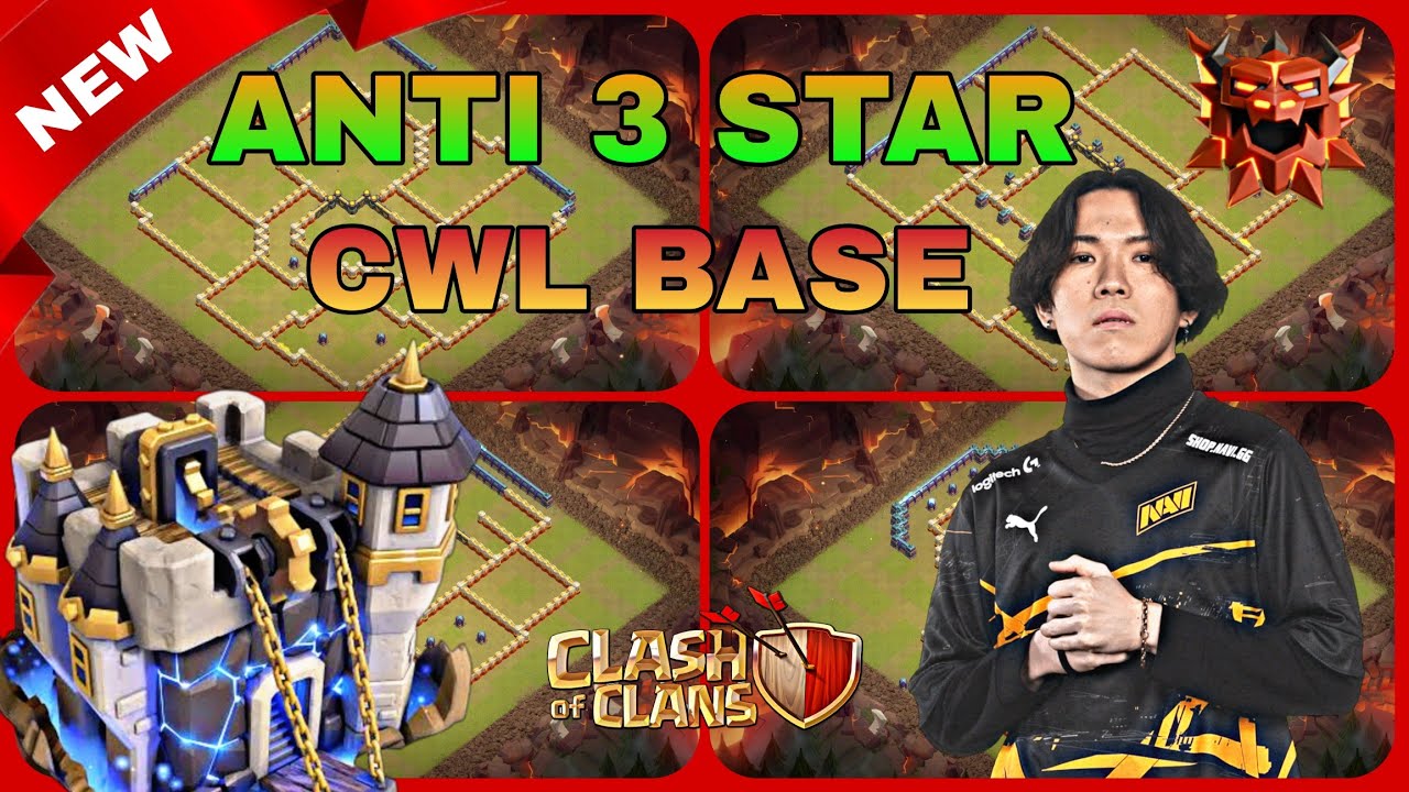 Best 5 Town hall 18 CWL Bases | Best Base for CWL/ WAR Only 1 Star ! | Anti Zap Thrower Base Link 