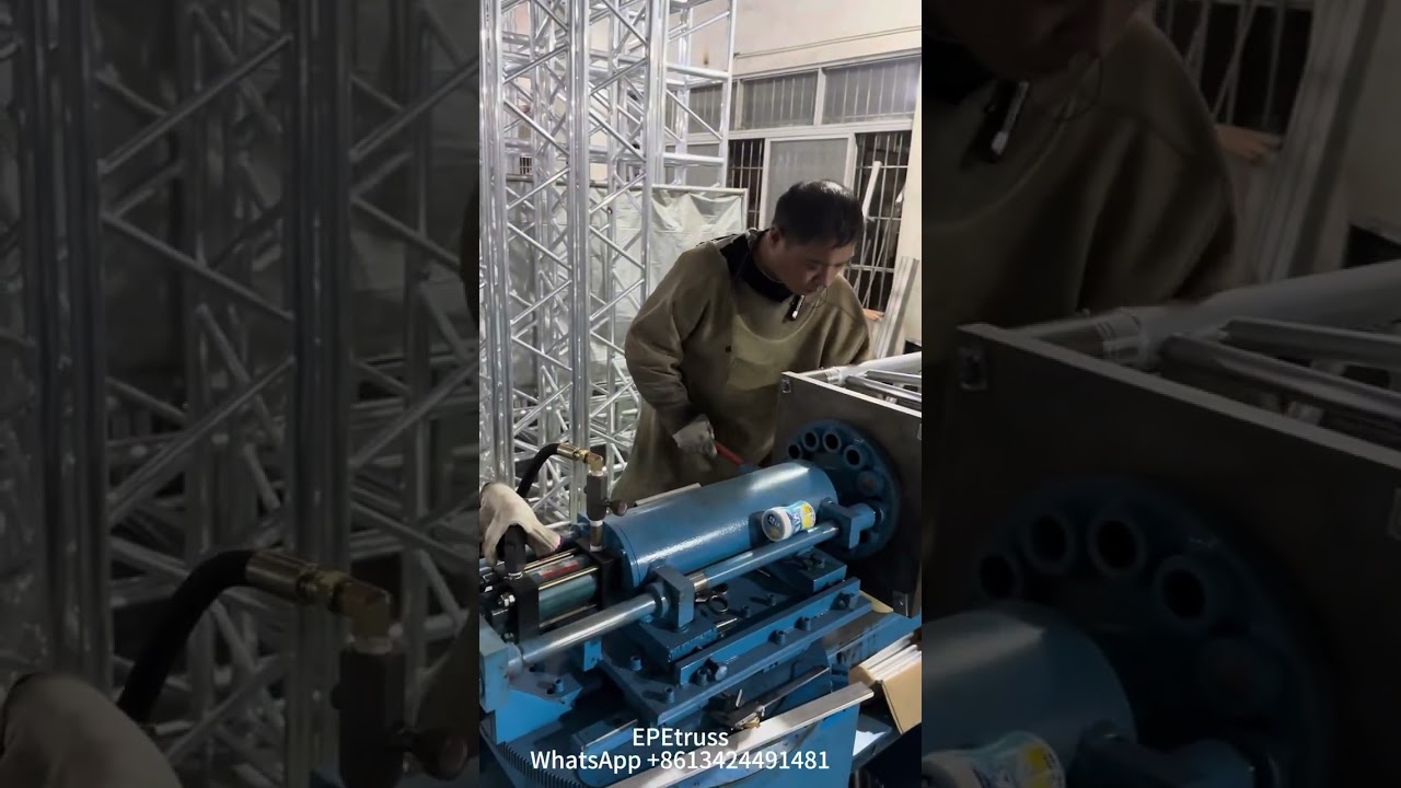 Production process of aluminum truss