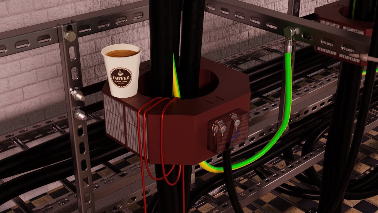 Der kapazitive Nullstrom im Erdschlussfall - 3D-Animation