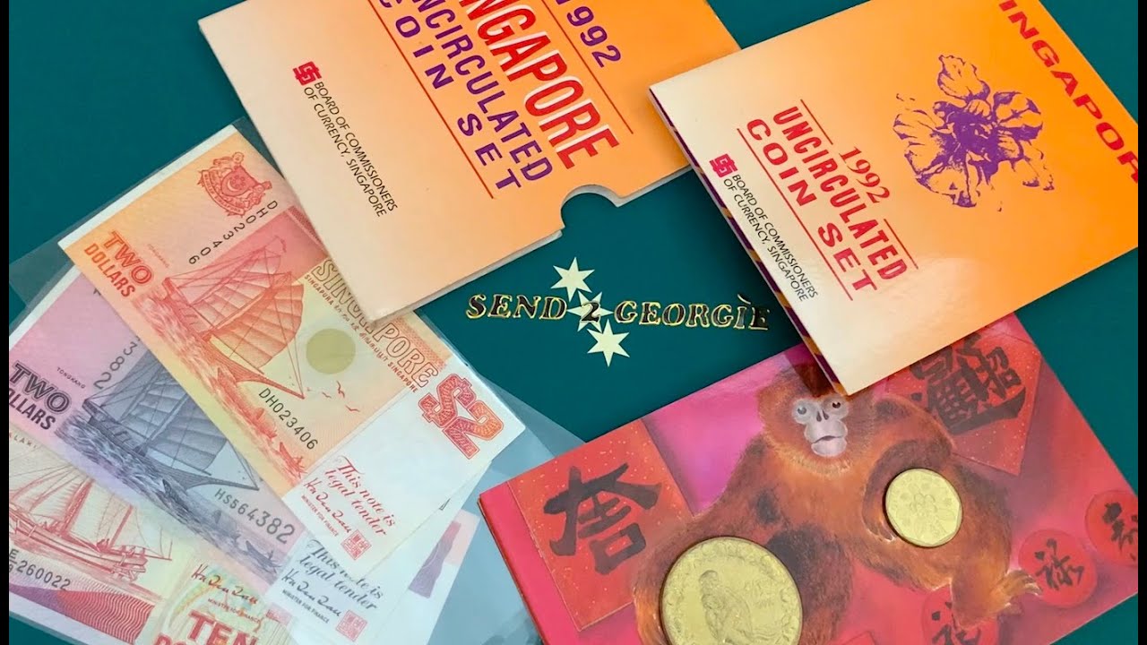Scarce Flower! ... Singapore 🇸🇬 1992 Periwinkle $1 Coin Review