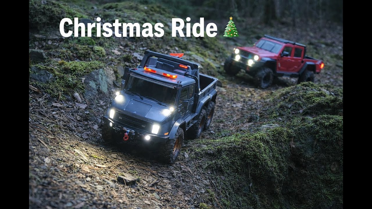 Christmas Camp im Gelände 🎄  Axial UMG10 6x6 & Gladiator unterwegs