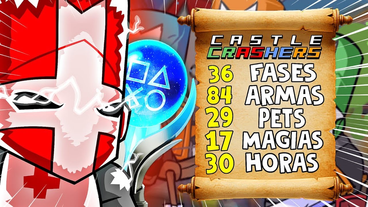 Eu fiz 100% de CASTLE CRASHERS...e foi ALUCINANTE