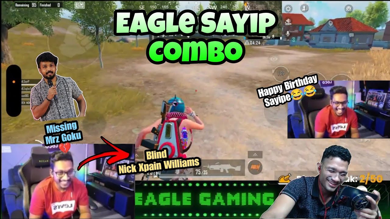 Eagle Sayip Combo 😂 | Missing Mrz Goku And Old Blind ❤️ | BGMI | Highlights