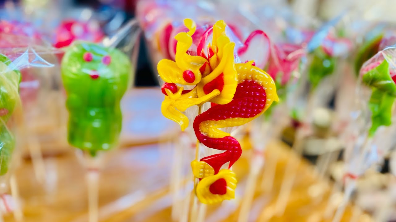 Amazing Skill Handmade Animal Sugar Candy Art in Thailand | Thai Street Food | Very Food