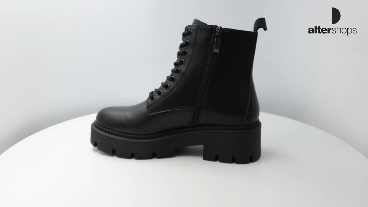 Tamaris RUGGED LACE BOOTS &Mu;&alpha;ύ&rho;&omicron; 1-25286-41 FW25