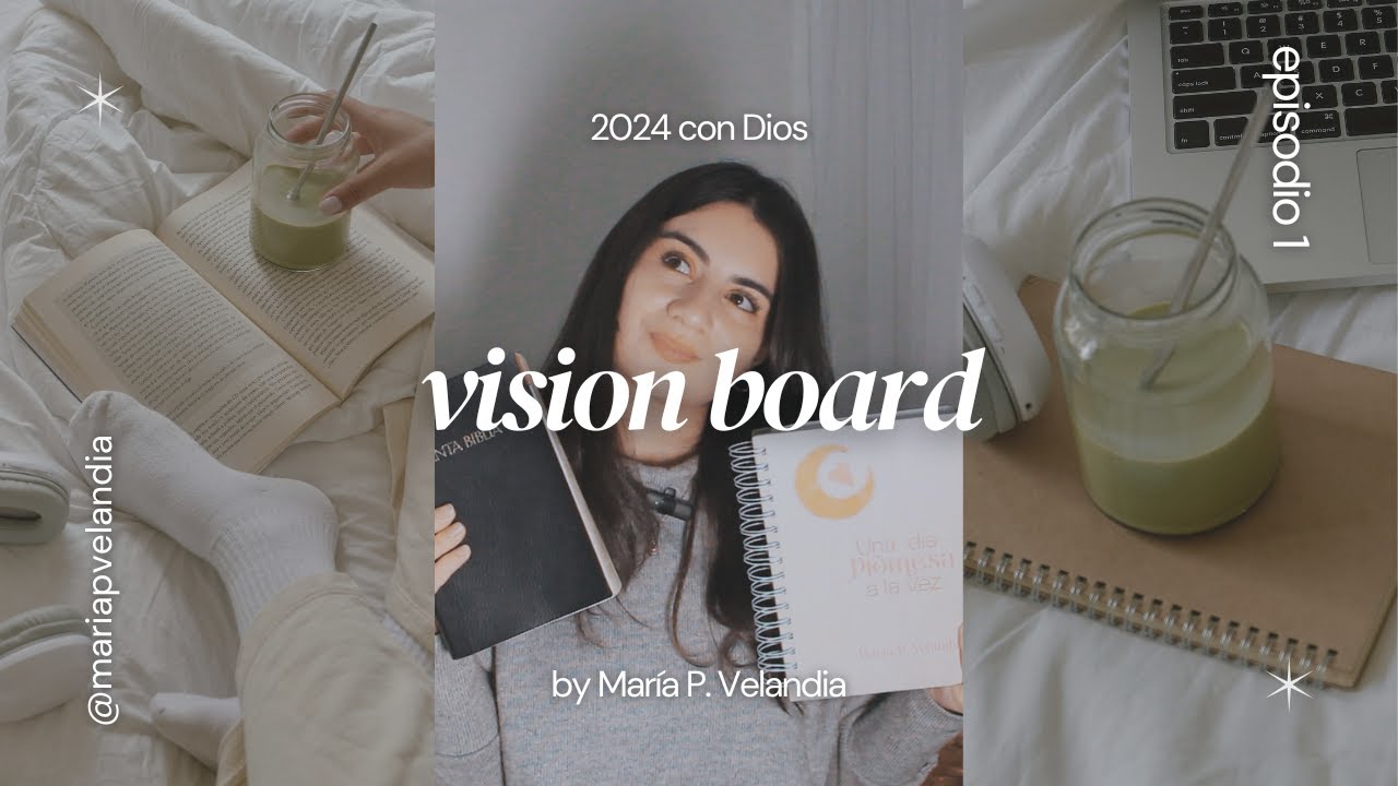 VISION BOARD 2024 | Versión cristiano | CÓMO HACER UN VISION BOARD? 🤍💫📝