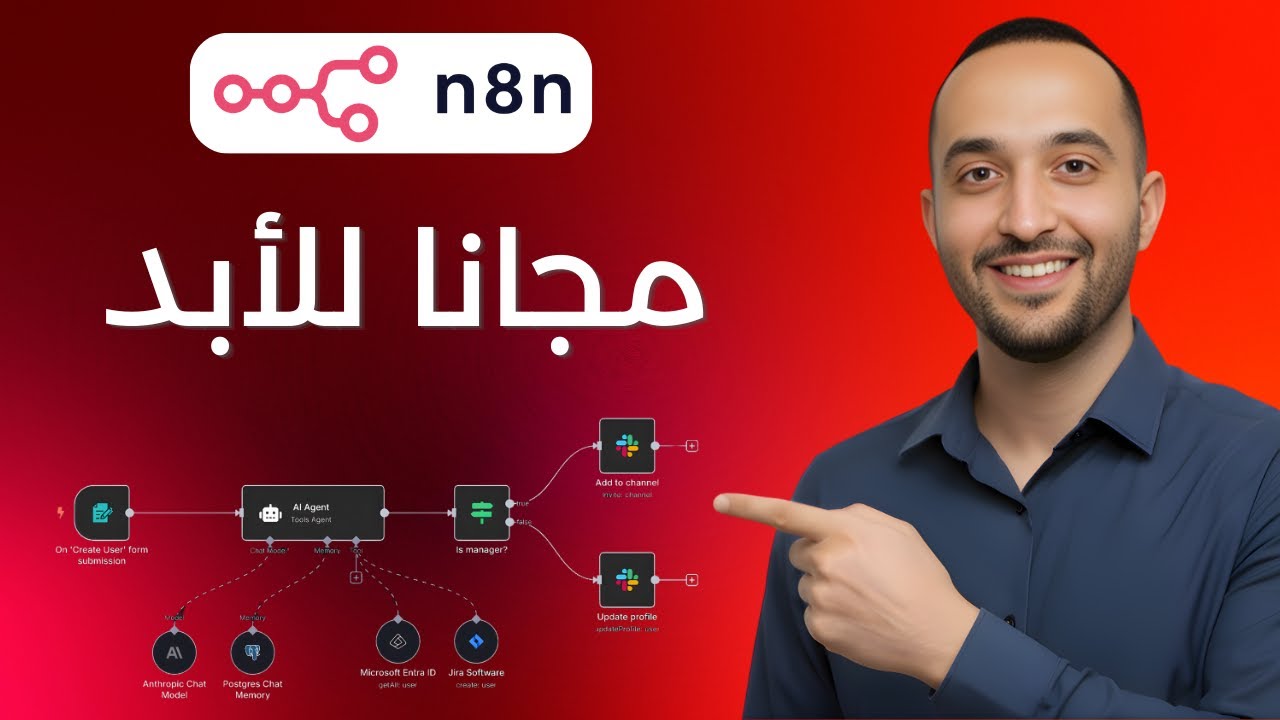 طريقة تشغيل n8n على جهازك مجانًا للأبد | أتمتة بلا حدود