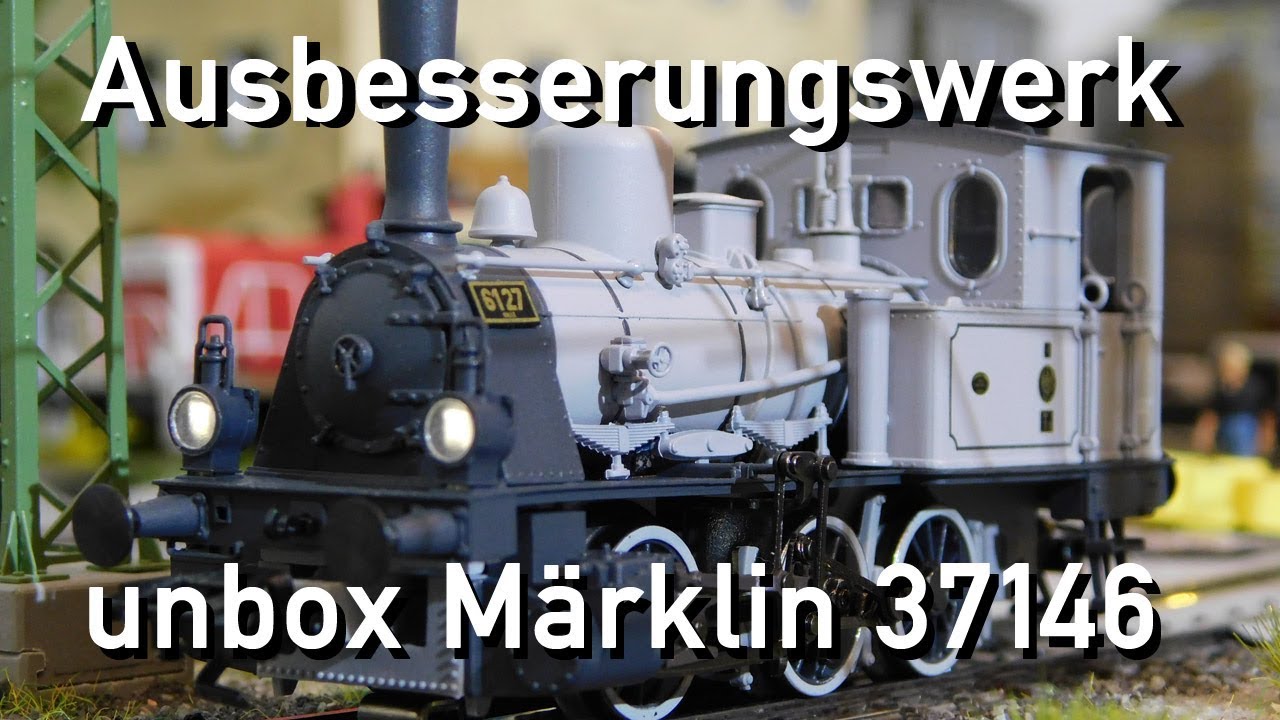 Ausbesserungswerk H0 Märklin unbox 37146 T3 6127 Halle Fotoanstrich