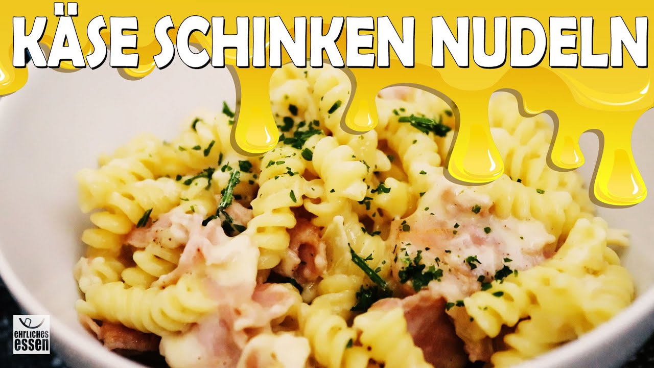REZEPT: EASY KÄSE SCHINKEN NUDELN 🧀 🍲 - schnell und einfach selber machen!