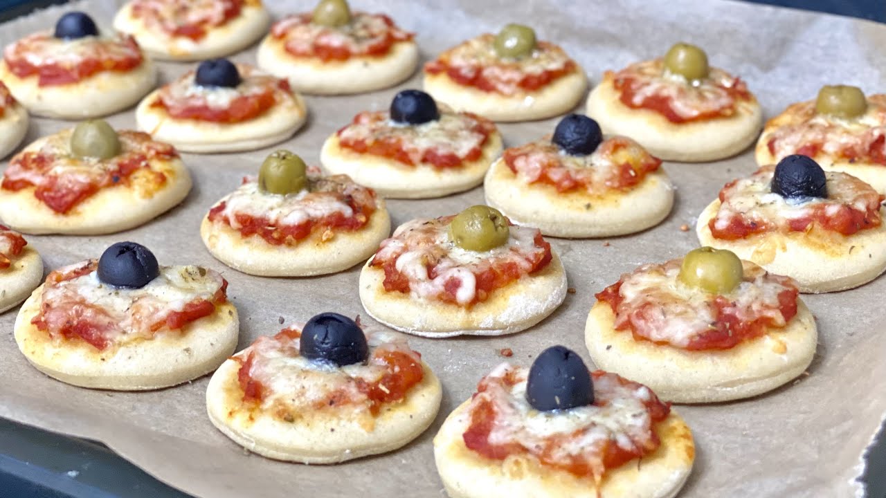 Mini Pizza selber machen  | beste Piccolinis Rezept für Partys | Rezept mit Leckerem Belag
