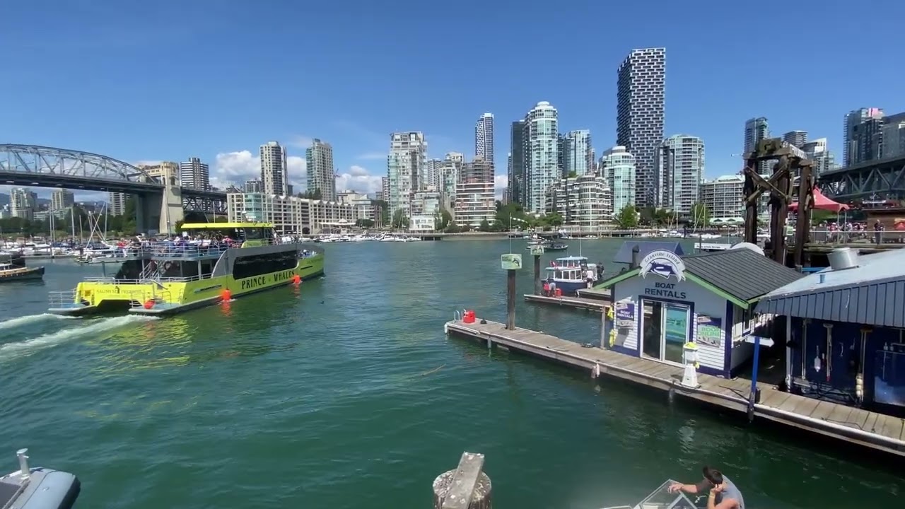 Scenic False Creek Ferry Ride | Best $6 Tour in Vancouver!🇨🇦  From Science World to Granville Island