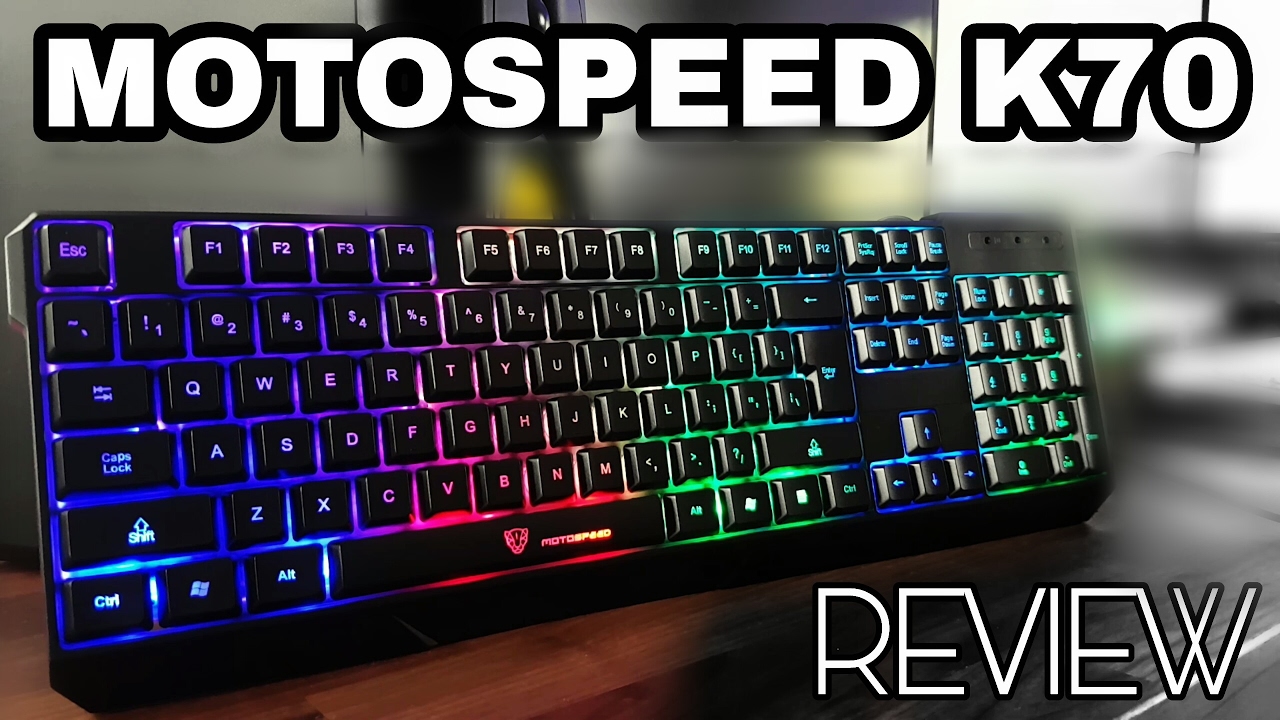 A &pound;15 Backlit Waterproof Gaming Keyboard? Motospeed K70 Review