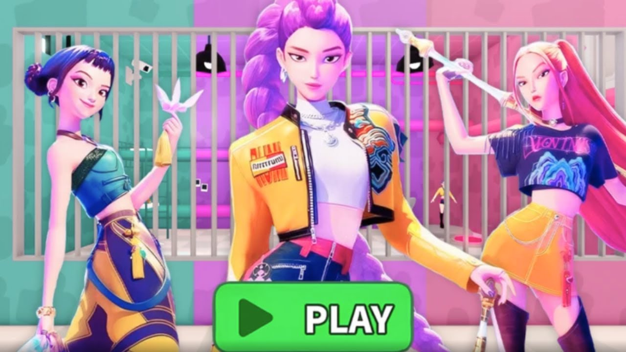 Huntrix Kpop Demon Hunters Barry Prison Run | Roblox Obby 