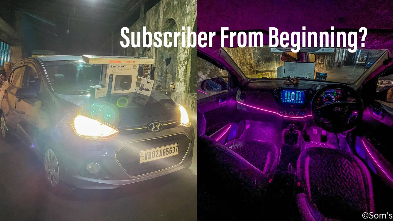 HYUNDAI XCENT DONE WITH CARDI K3 AMBIENT LIGHT 💥| BLAUPUNKT UNDERSEAT SUBWOOFER & MANY MORE ❤️