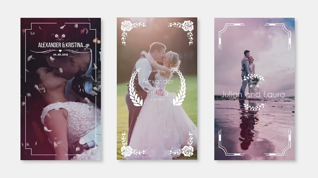 Wedding Instagram Stories : (Mogrt) Premiere Pro template