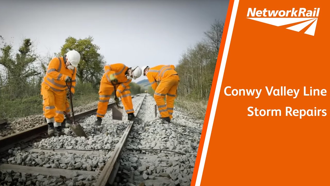 Conwy Valley line - Storm repairs