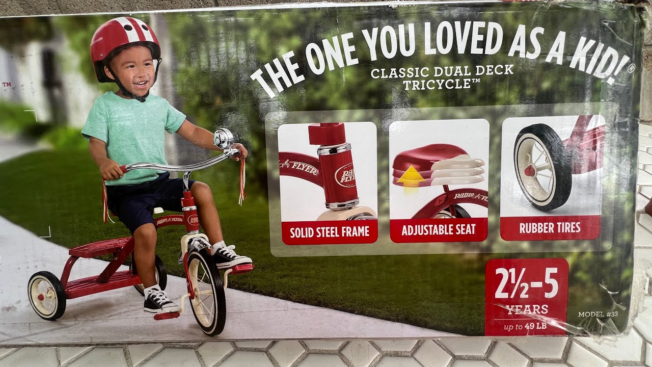Radio Flyer Classic Dual Deck Tricycle