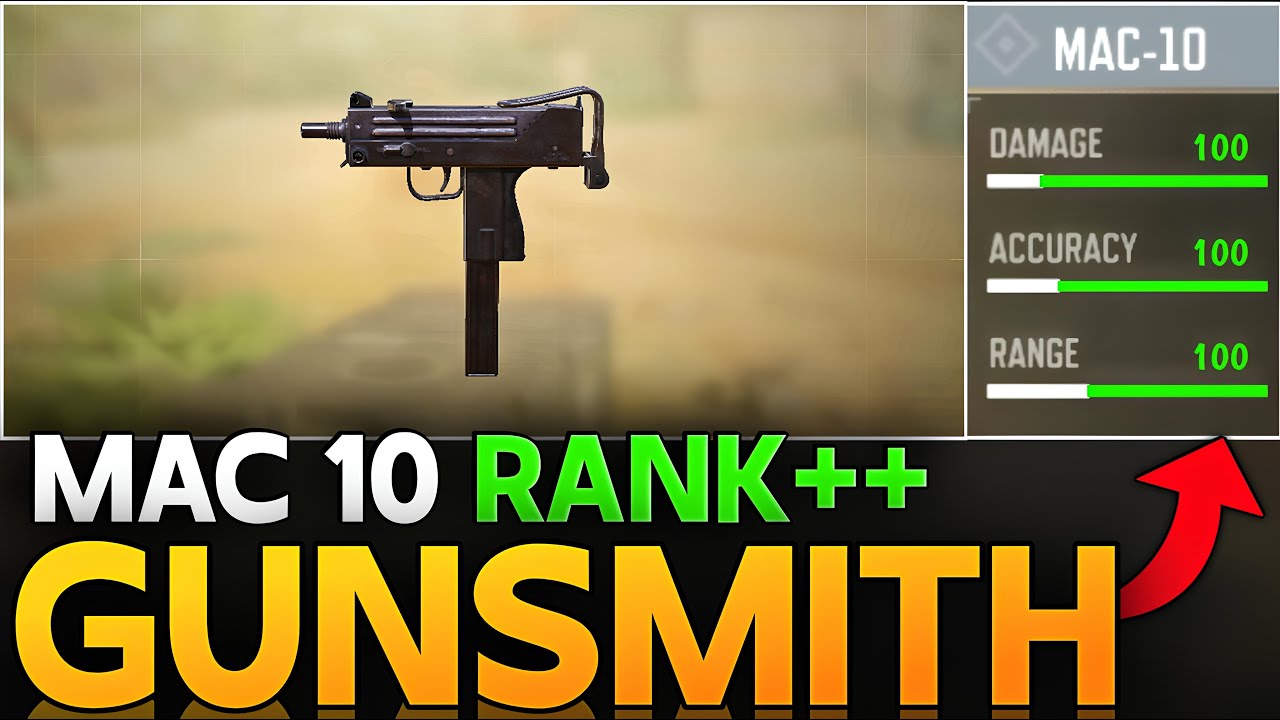 BEST MAC 10 GUNSMITH CALL OF DUTY MOBILE | MAC 10 RANK CLASS SETUP FOR COD MOBILE|