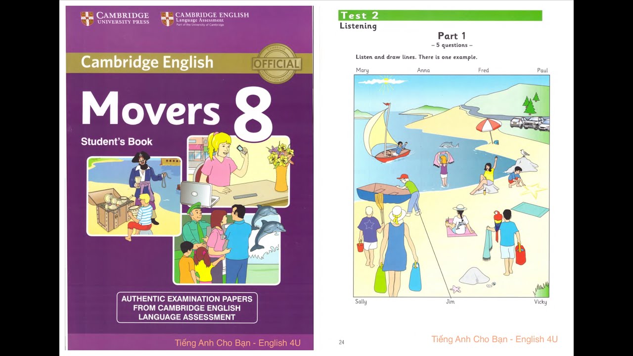 Movers 8 | Test 2 | All English 4U
