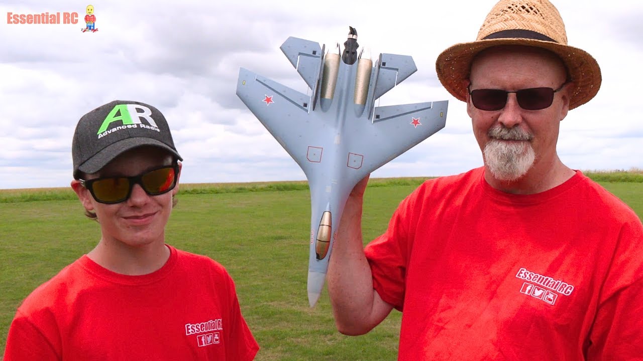 NEW JET with AFTERBURNER and AUTO-INVERTED FLIGHT ! SU-35 Brushless Pusher Fighter Jet