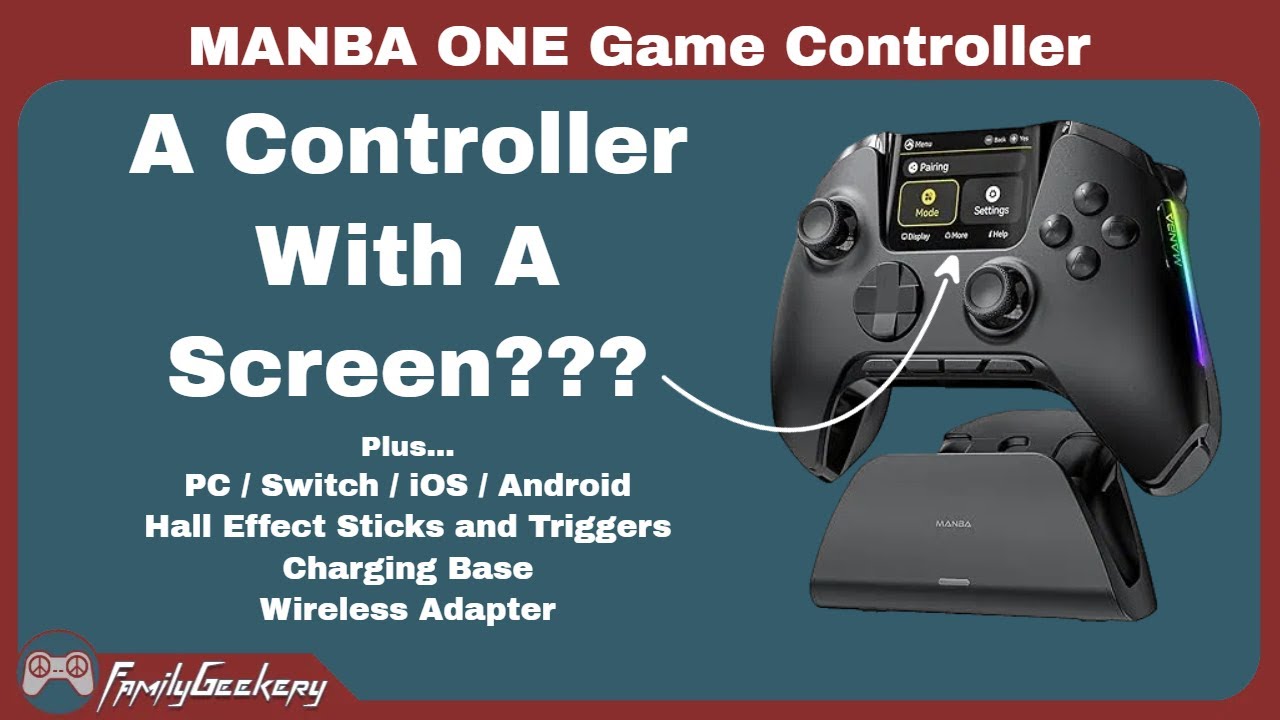 MANBA One Gaming Controller Review - A Controller with a Screen?