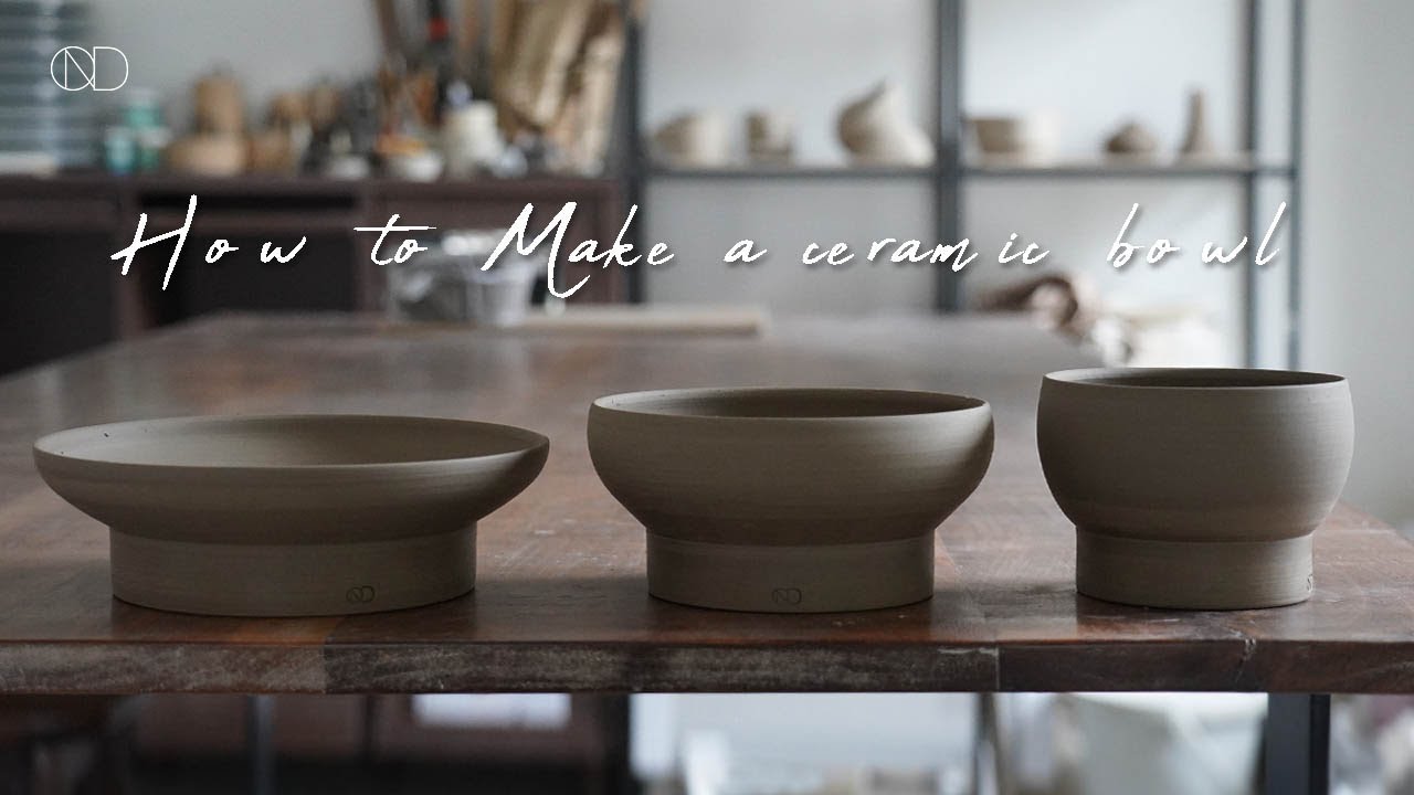 물레로 만드는 3가지 형태의 도자기 그릇 : How to make a Ceramic bowl On the Wheel [ONDO STUDIO]