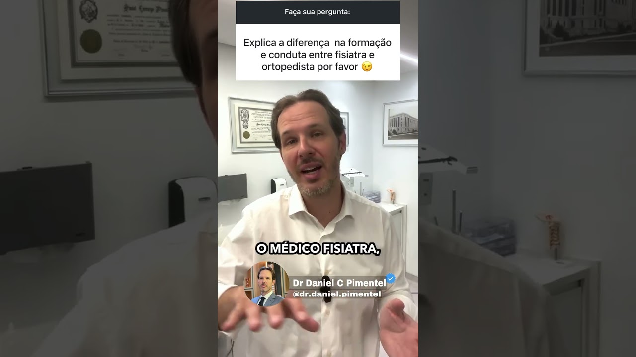 Diferen&ccedil;as entre fisiatria e ortopedia: forma&ccedil;&atilde;o, abordagens e procedimentos
