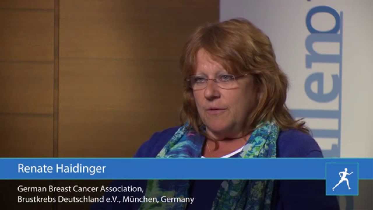 Breast cancer survivor, Renate Haidinger, gives advice for other breast cancer patients