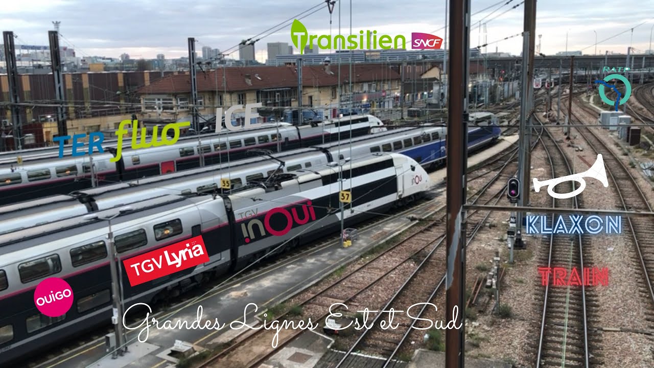 Spot Switch, Grandes Lignes Paris Est et Sud  TGV, OUIGO, TER, LYRIA, Transilien et klaxon train