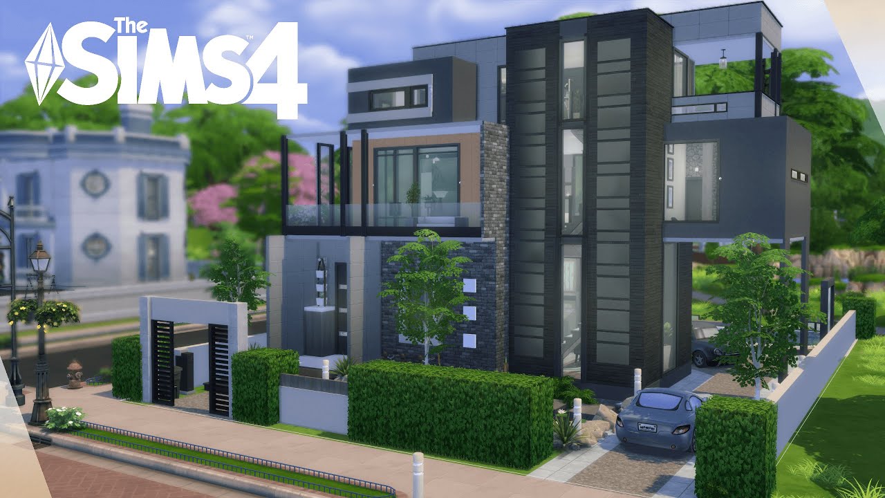 CONTEMPORARY TOWNHOUSE ¦ Sims 4 Stop Motion Speed Build ¦ NO CC
