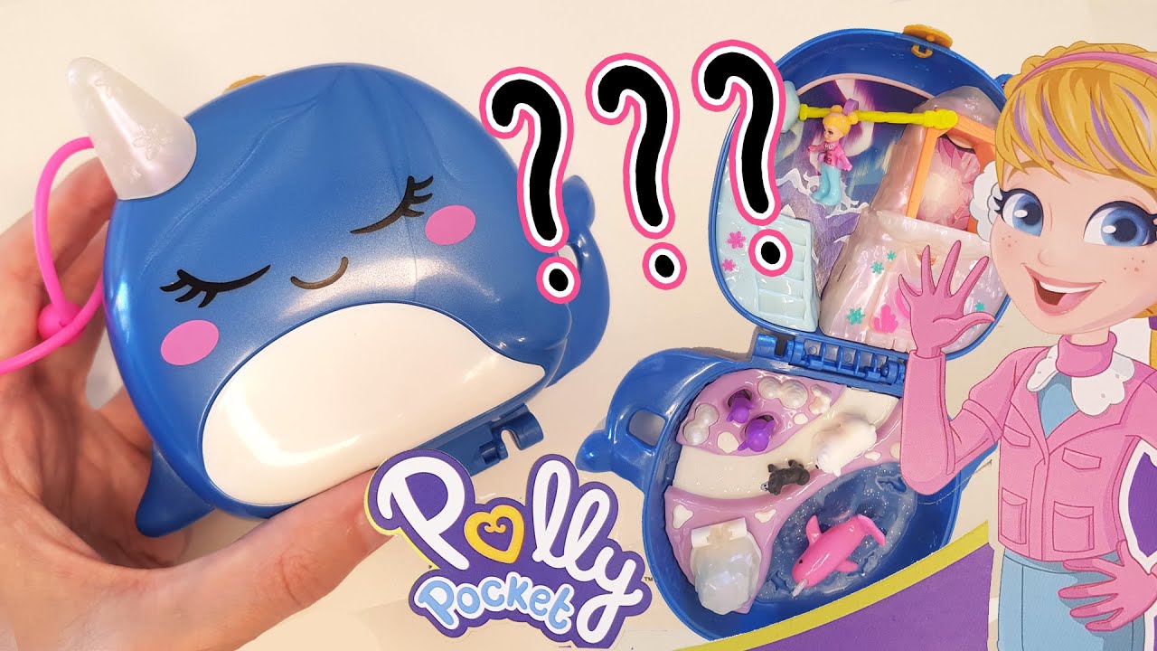 Polly Pocket Narwhal Unboxing - ASMR No Talking, No Music, Relaxing Toy Video #pollypocket