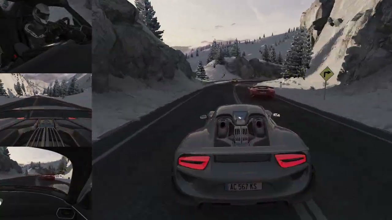 My Aventador being chased by Hawk in a 918