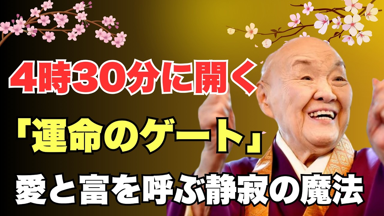 🚩午前4時半に起きる。子供への執着を手放すことの真実。自立心を育み、愛と富を引き寄せる。 休憩時間✅