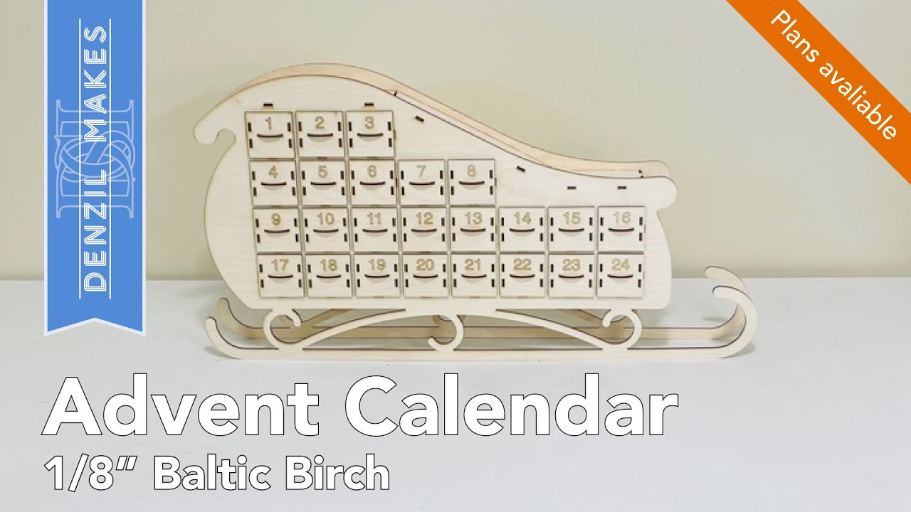 Advent Calendar - Laser Cut from Baltic Birch