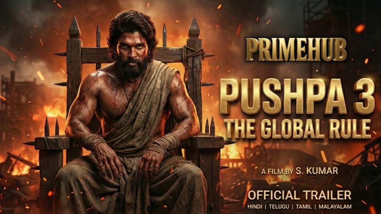 PUSHPA 3: THE GLOBAL RULE | Concept Trailer | Allu Arjun | Pushpa 3 Movie Trailer Hindi