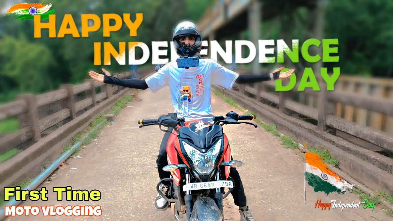 My First Moto Vlog on Independence Day 🇮🇳 | 15 August Special Ride | Indian Moto Vlogging 2025! 
