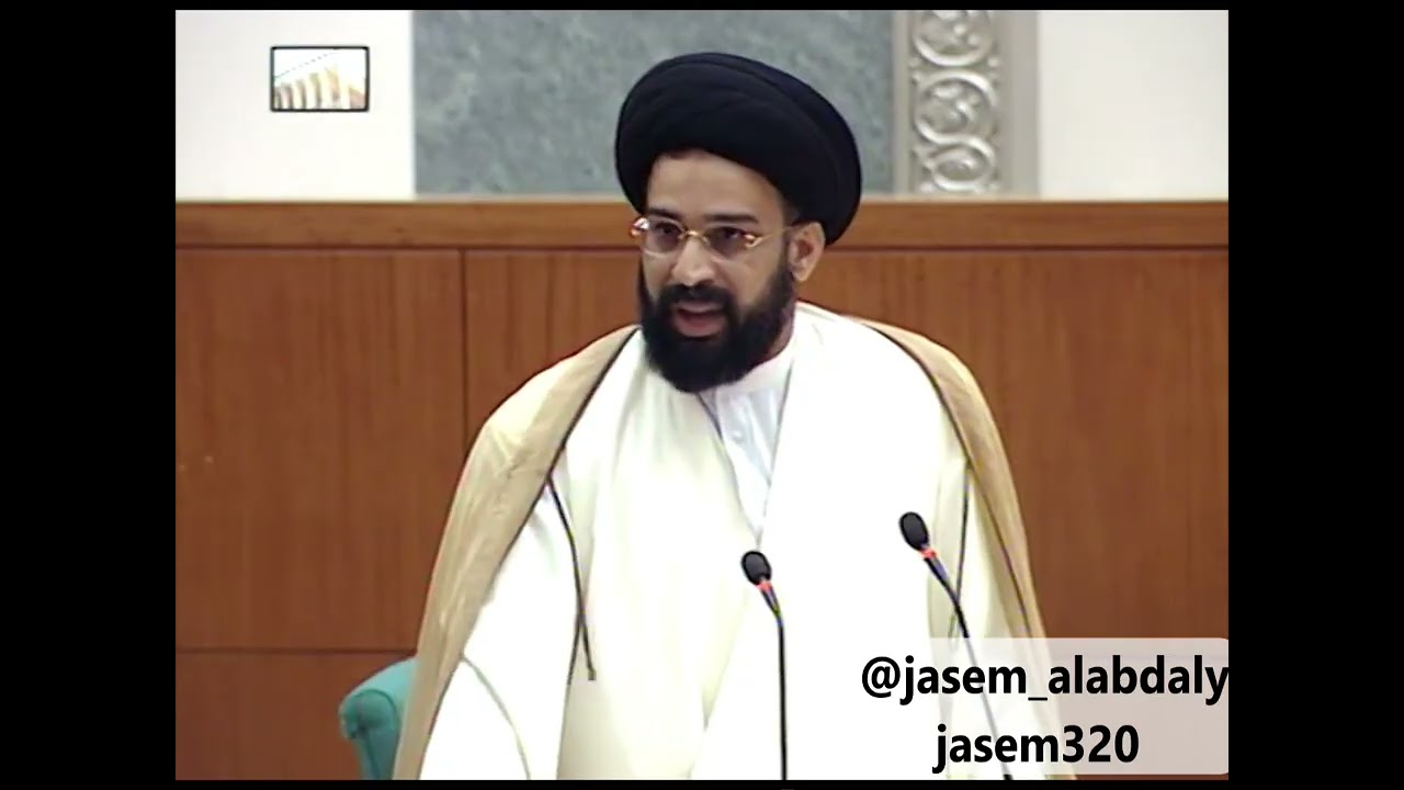 حسين القلاف رافضاً طرح الثقة في وزير المالية ورد عدنان عبدالصمد وتصفيق الجمهور
