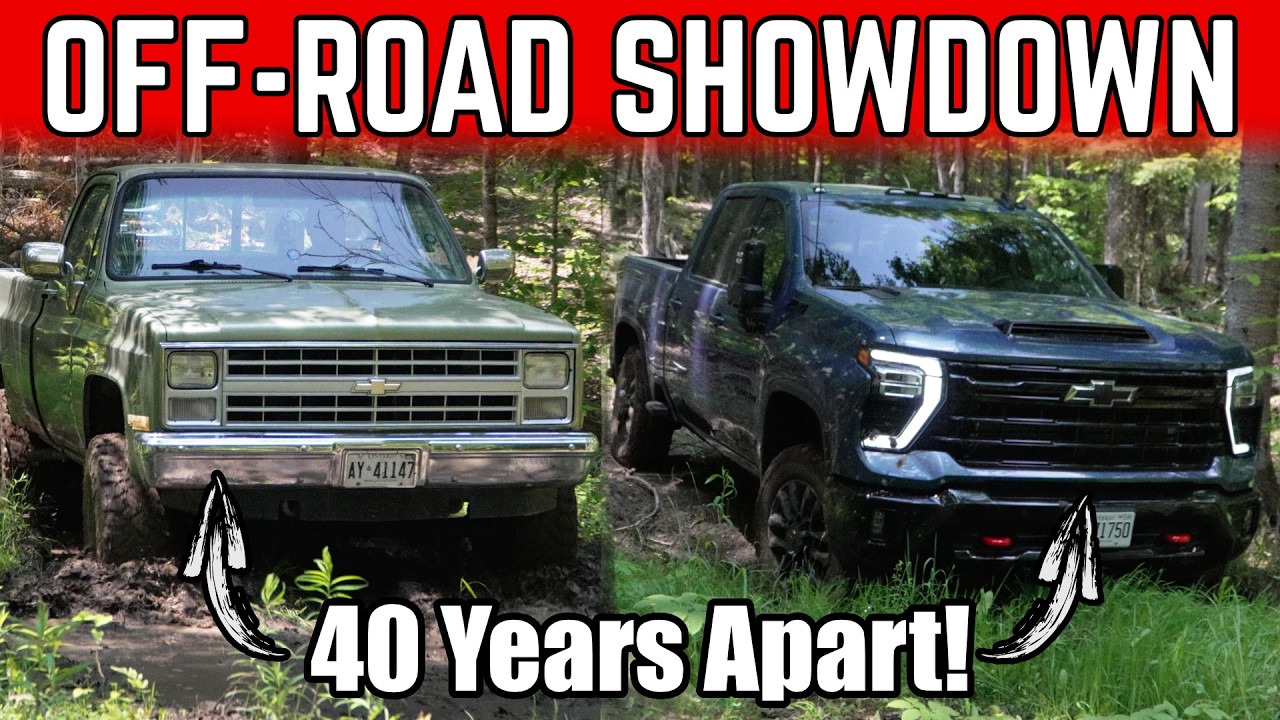 Are Old Trucks Really Best? 2025 Chevy Silverado 2500 Trail Boss vs 1985 Chevy K10 vs Mud & Ruts!