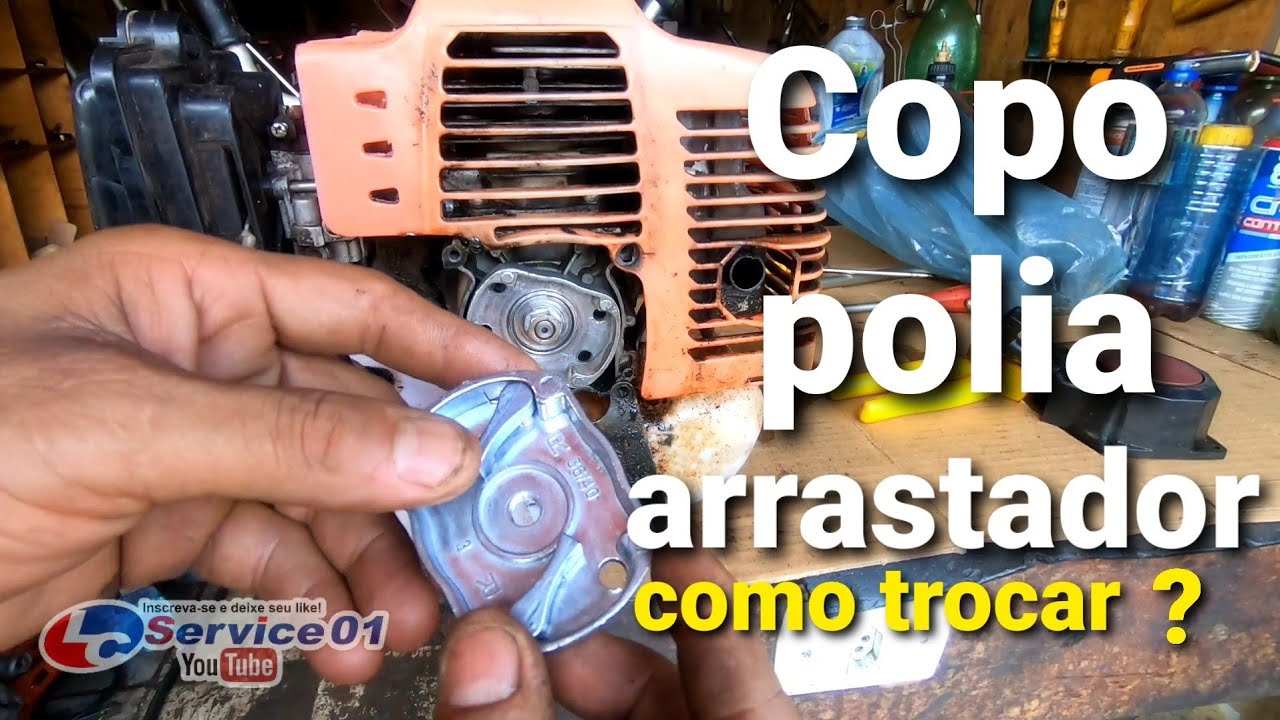 #copopoliaarrastador #lcservice01     Como trocar copo polia arrastador da Rocadeira 2tempos