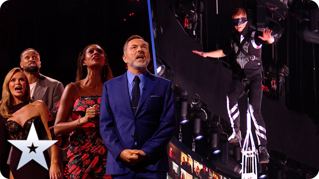 DANGER! Wesley Williams rides UNICYCLE BLINDFOLDED! | Semi-Finals | BGT 2020