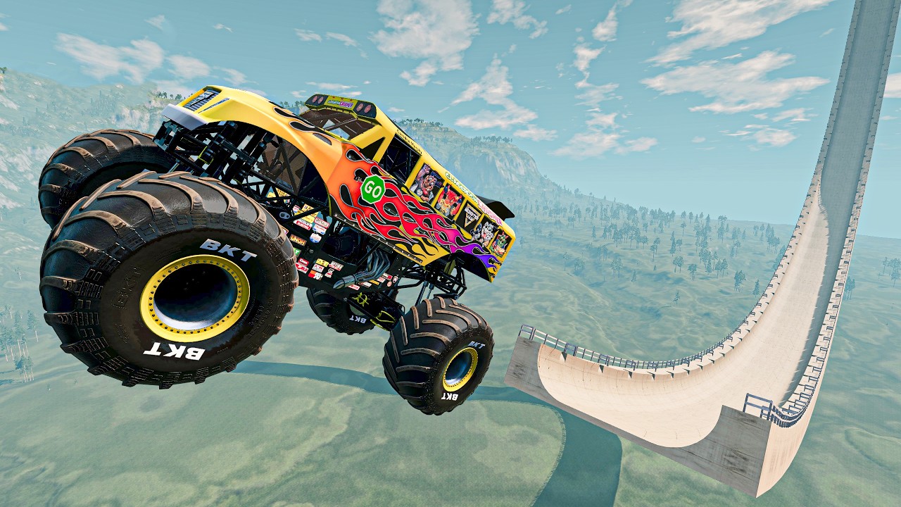 Insane Monster Trucks Target Practice 🎯 Giant Ramps, Massive Air!