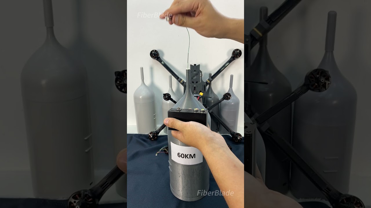 Long-distance fiber optic coil #fpv #Fiber optic drone #uav