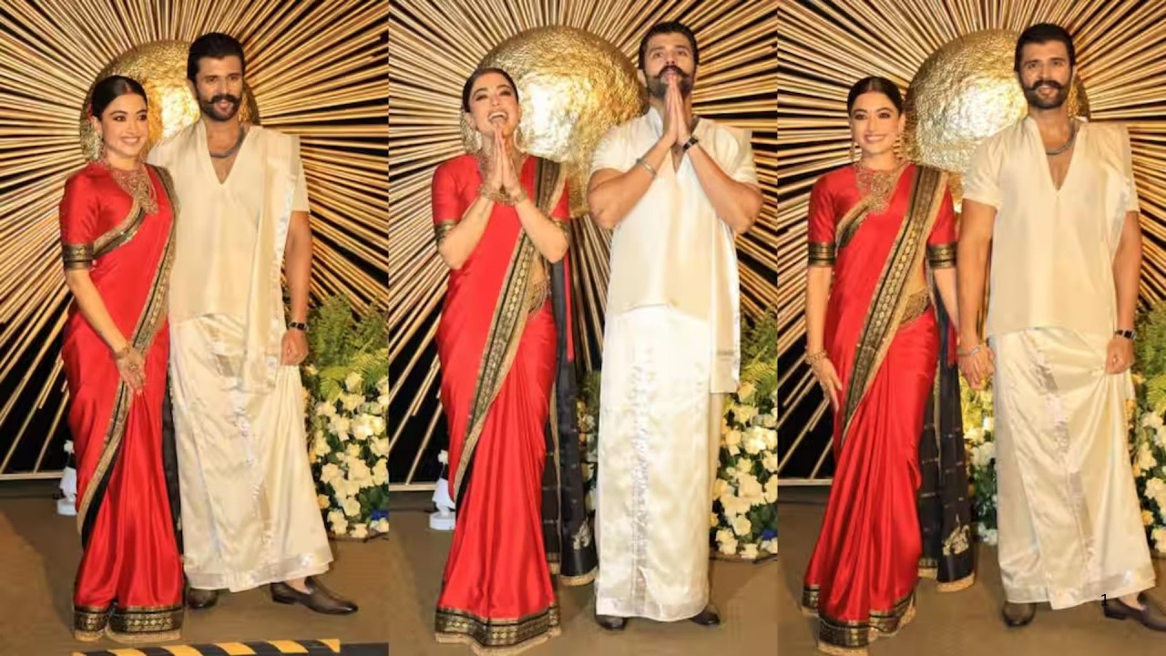 Rashmika Mandanna & Vijay Deverakonda Reception First Visual of Couple