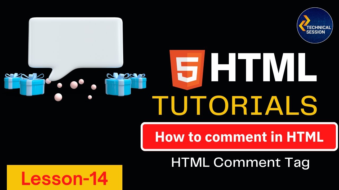 HTML Comments Tag Examples | Comment tag in HTML |  Comment text in HTML | Lesson 14