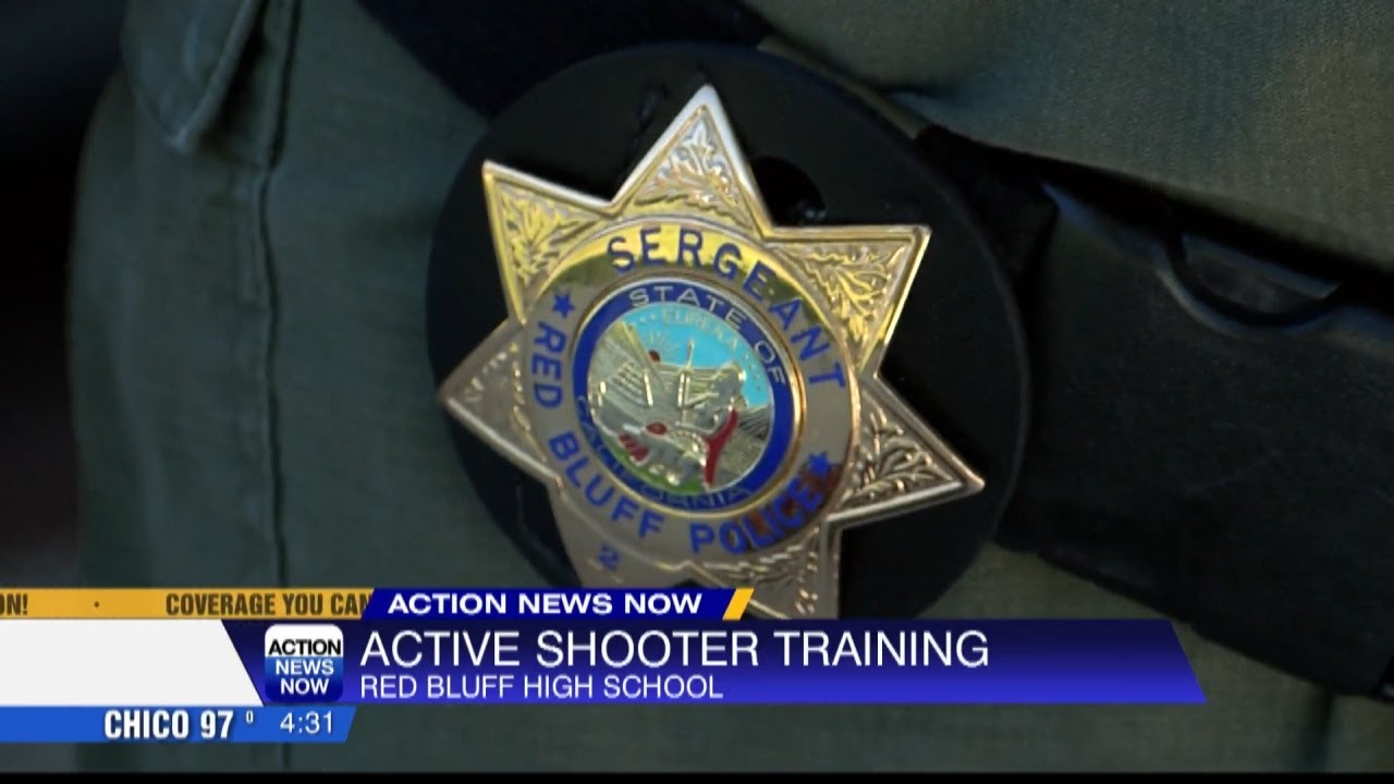 Red Bluff Police Department hosts active shooter training at Red Bluff High School
