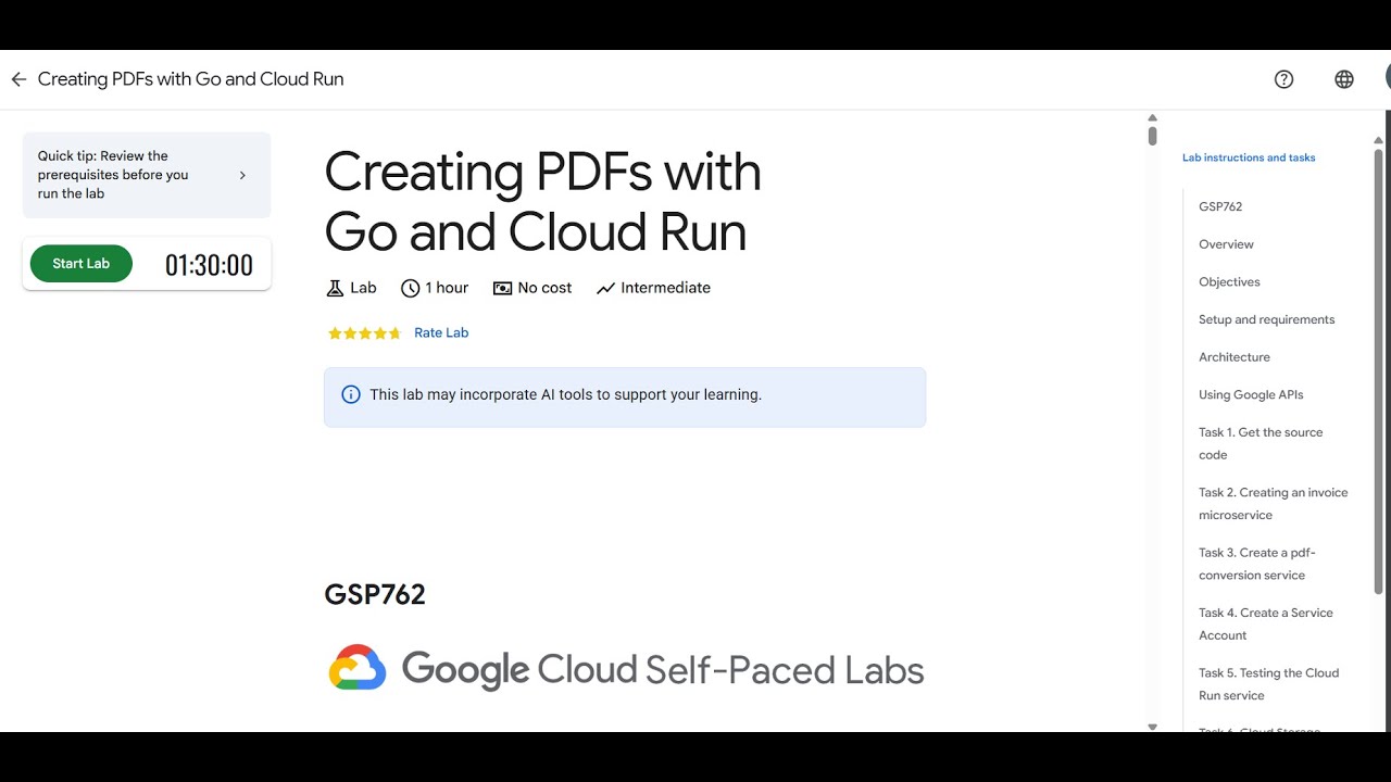 Creating PDFs with Go and Cloud Run | Lab solution #arcade2025