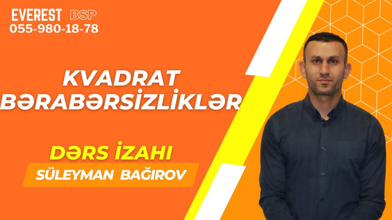 Kvadrat bərabərsizliklər