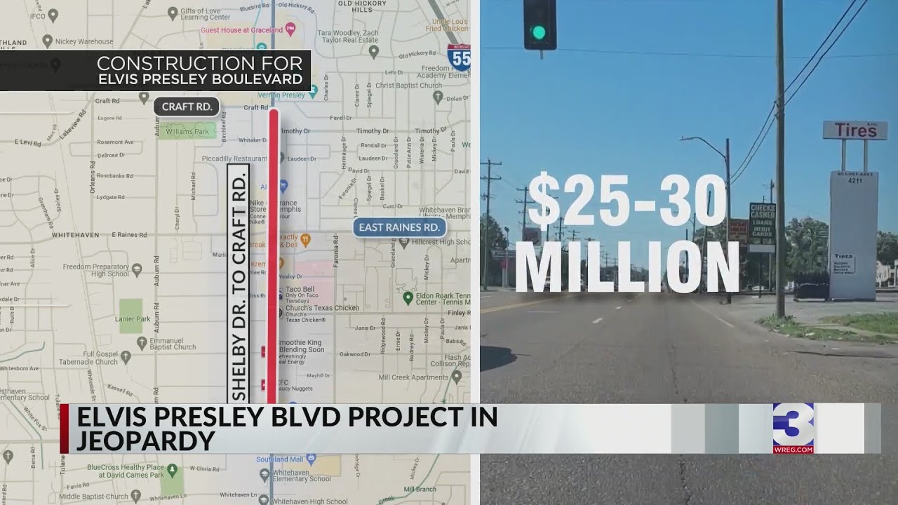 City loses $27M for Elvis Presley Boulevard construction, possibly putting project on hold